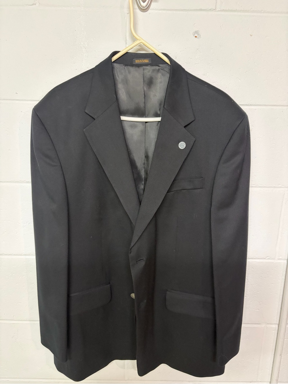 Stafford Black Men's Sport Coat - Classic Two-Button Blazer